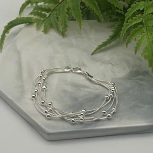 Multi Stand Beaded Bracelet